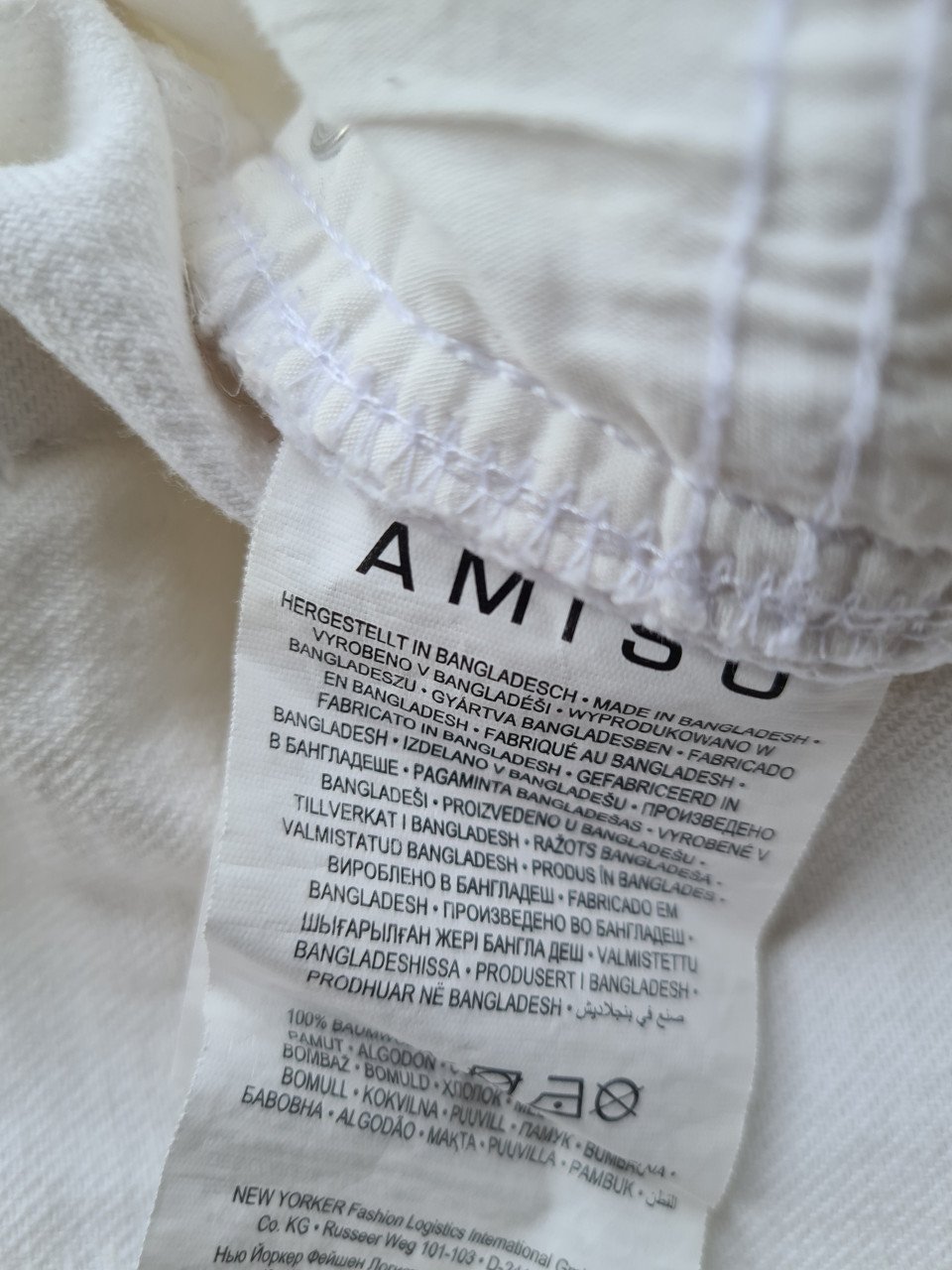 Nieuw ! Amisu rechte witte spijkerbroek  Maat M