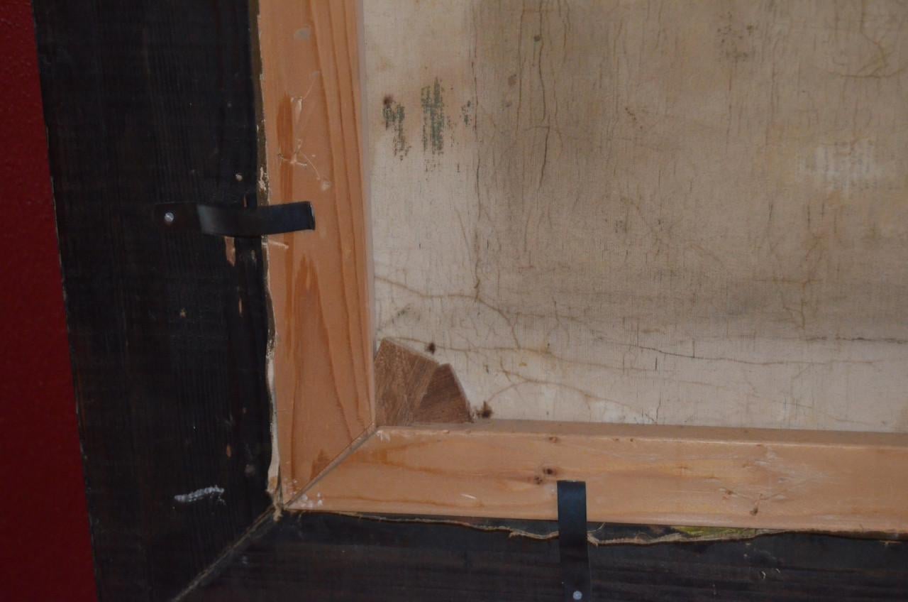 Giga schilderij Maarten Jr. Bos 19e eeuws igst. schaapskudde