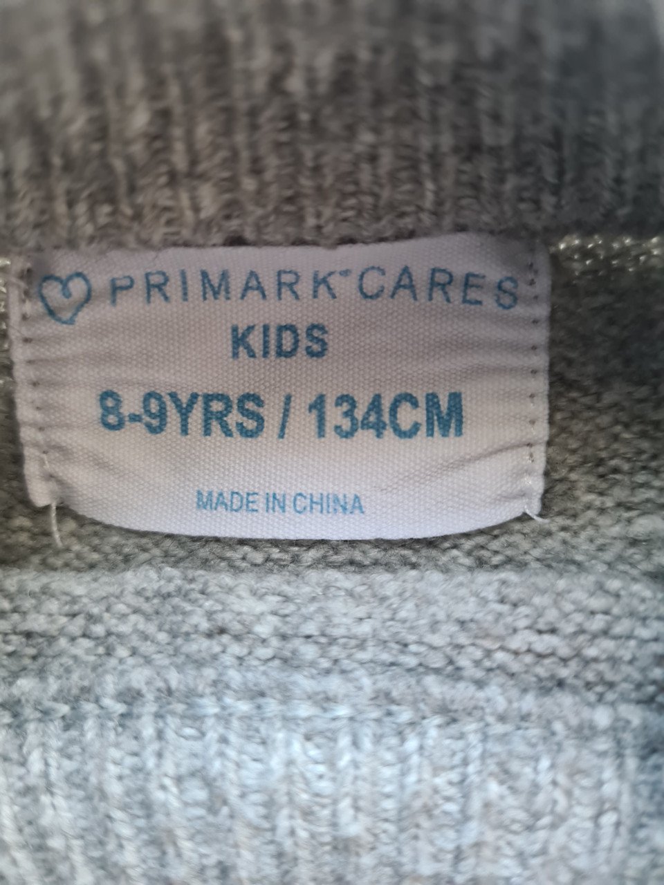 Grijze - witte ijsberen trui van Primark Maat 134