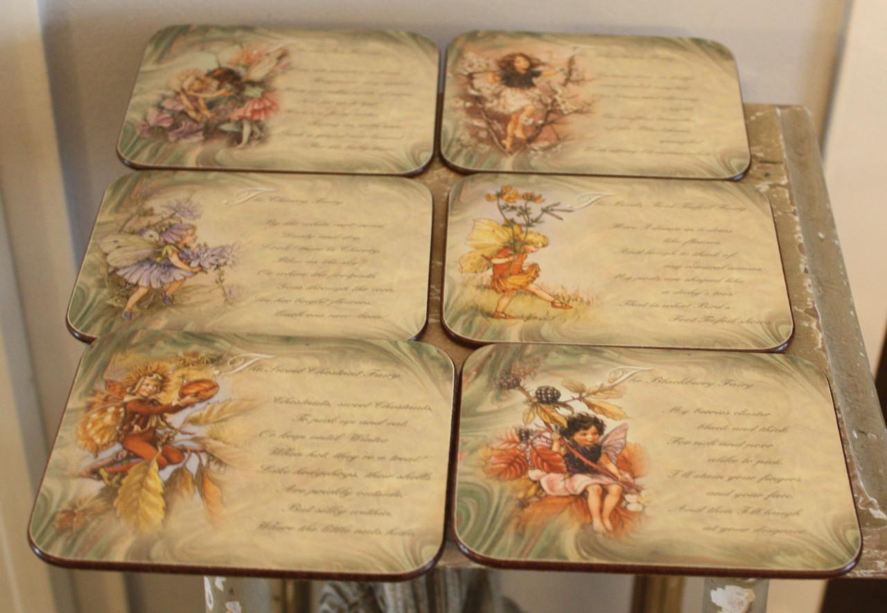 Jason 6 onderzetters make the occasion met mooie elven afbeelding