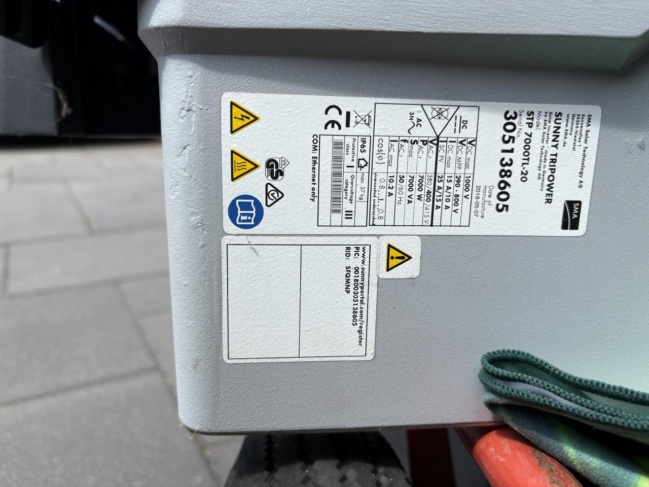 SMA omvormer 7000TL-20
