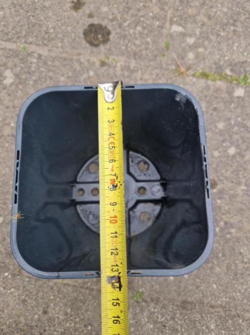 44 grote kweekpotten vierkant