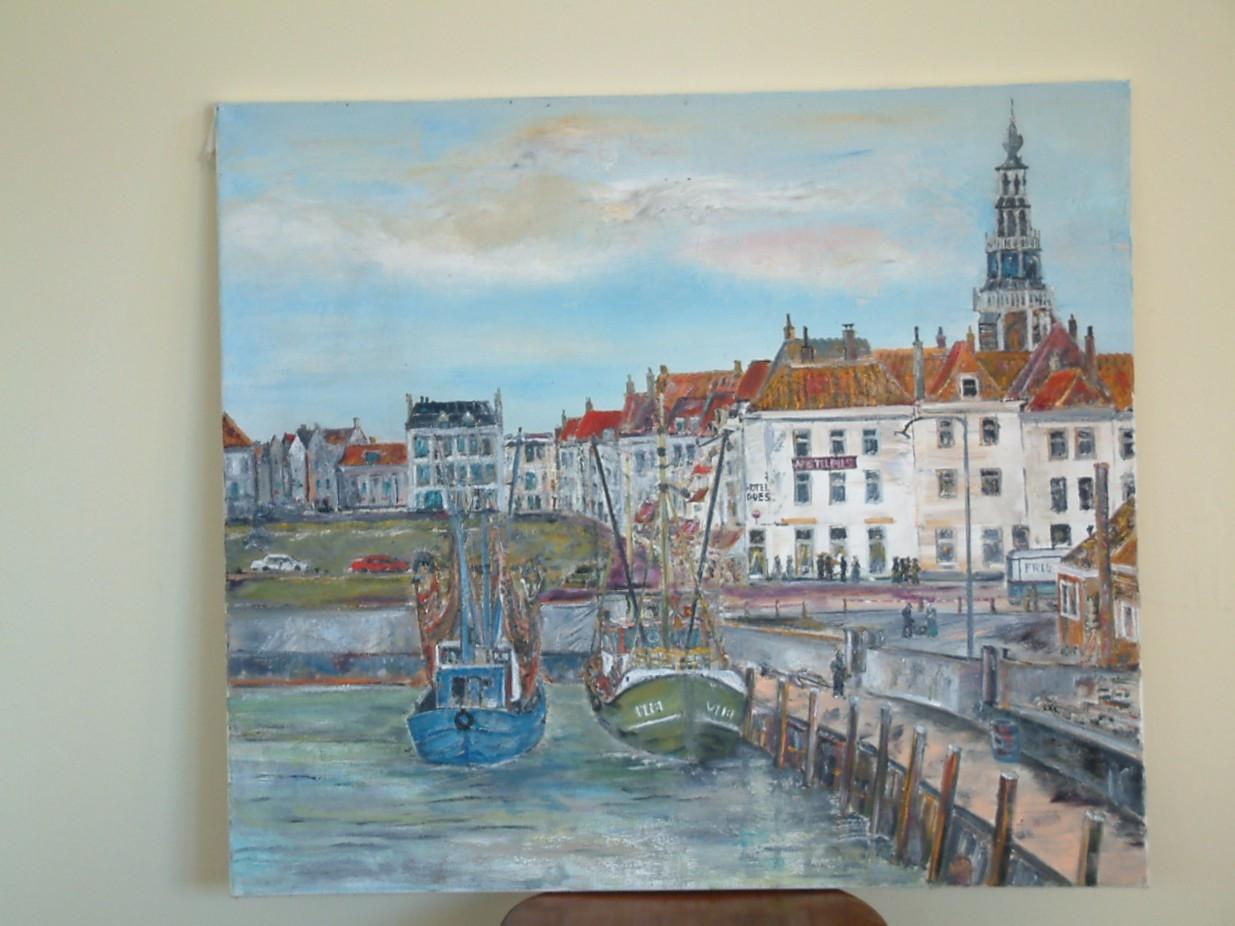 Arnemuiden haven We hebben geen kousen of schoenen meer aan