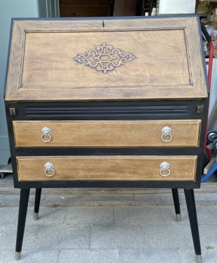 Unieke vintage secretaire