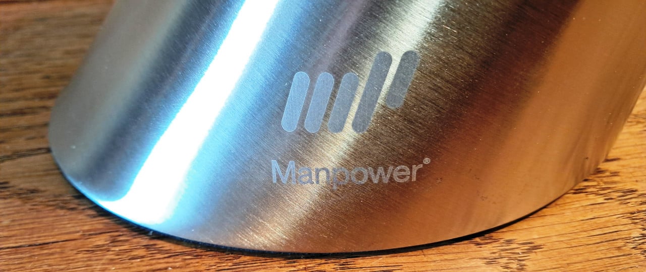 Manpower wijnkoeler, roestvrijstaal