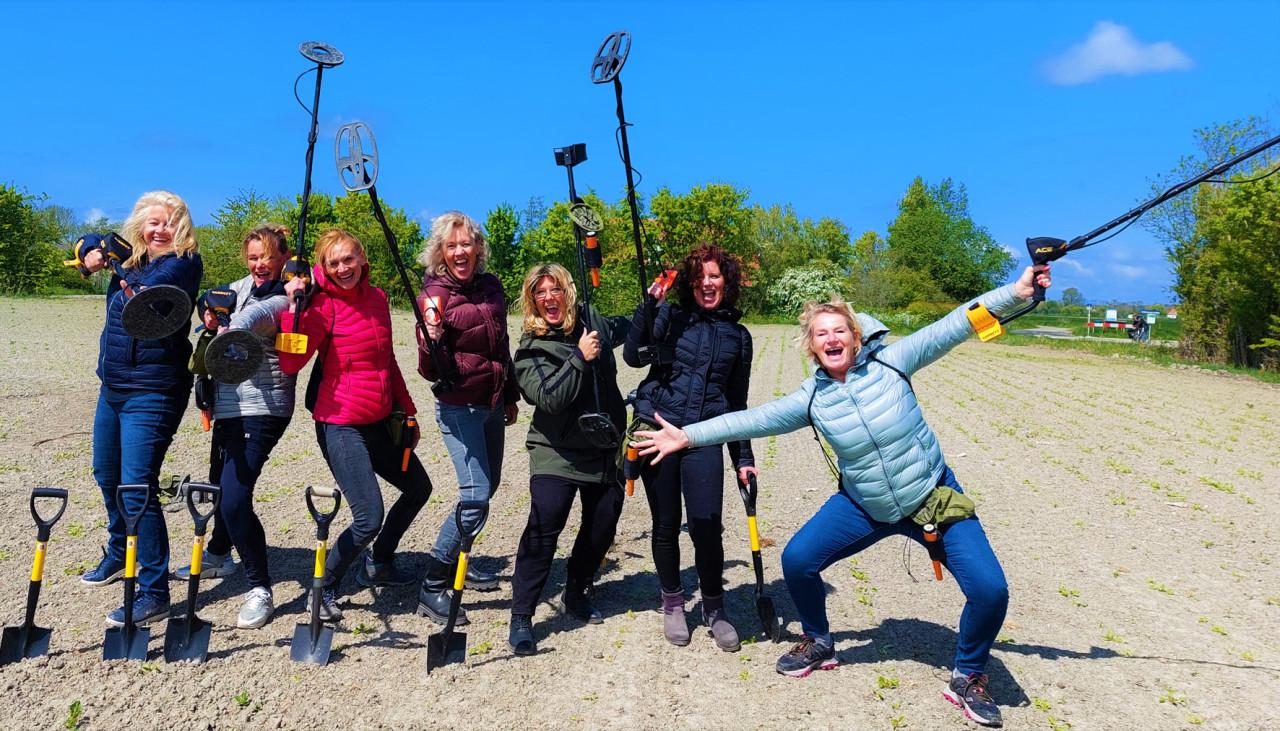 Metaaldetectie workshops op akkers, weilanden en boomgaarden