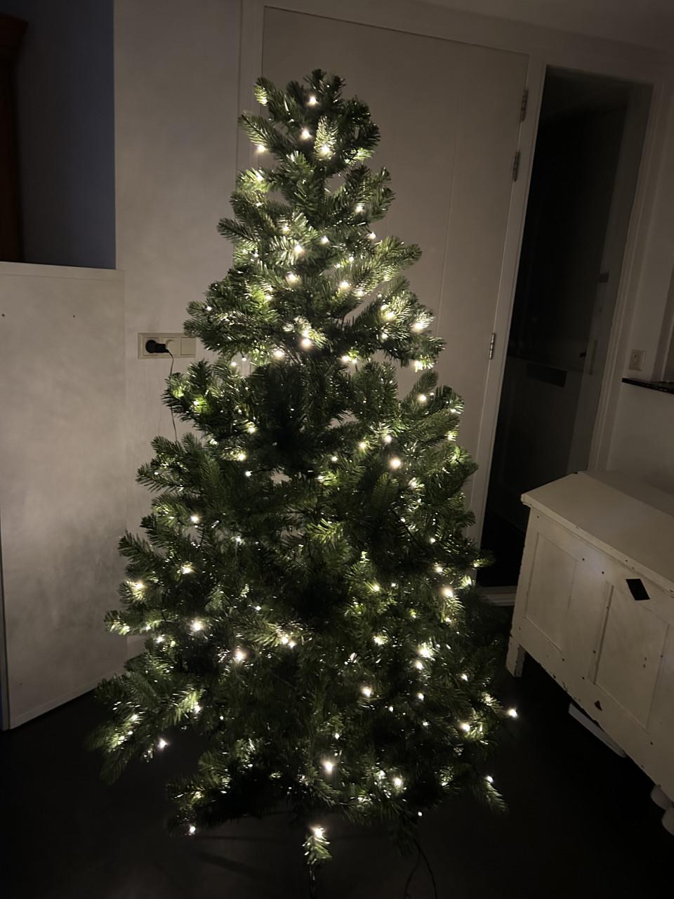 Kerstboom met lampjes