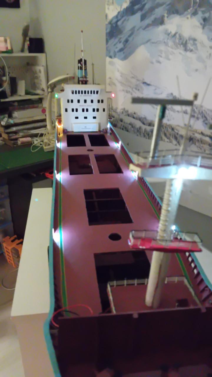 Container schip modelbouw