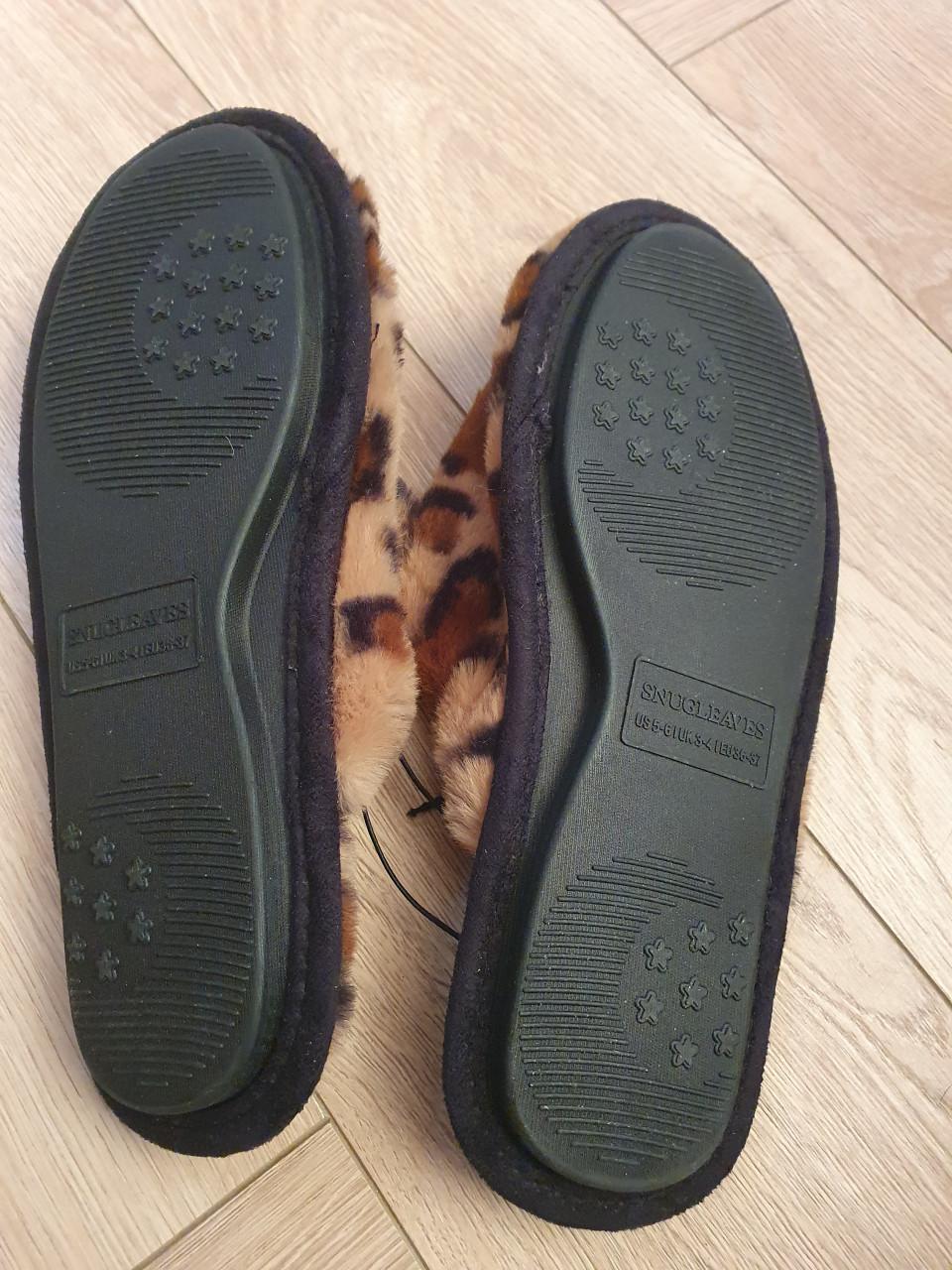 Snug Leaves dames sloffen | panterprint | nieuw | maat 36-37