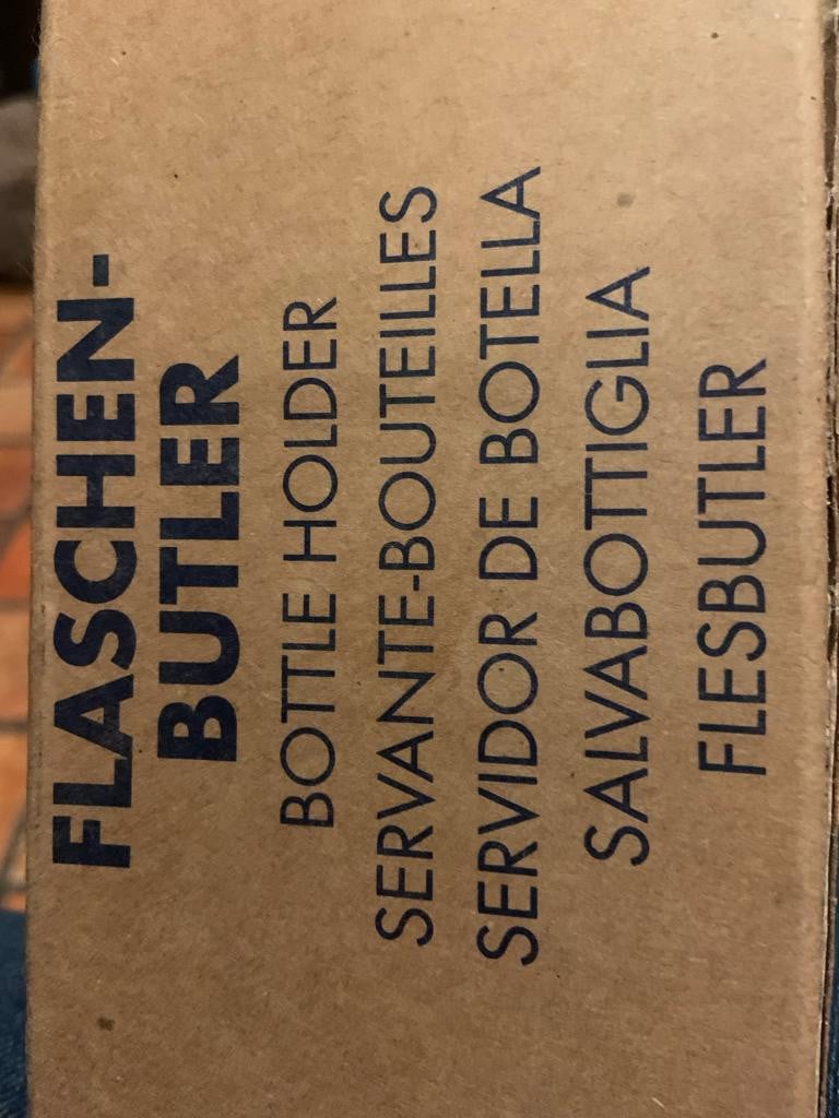 Te koop; zeldzame fles houder wijnfles fleshouder keuken koken
