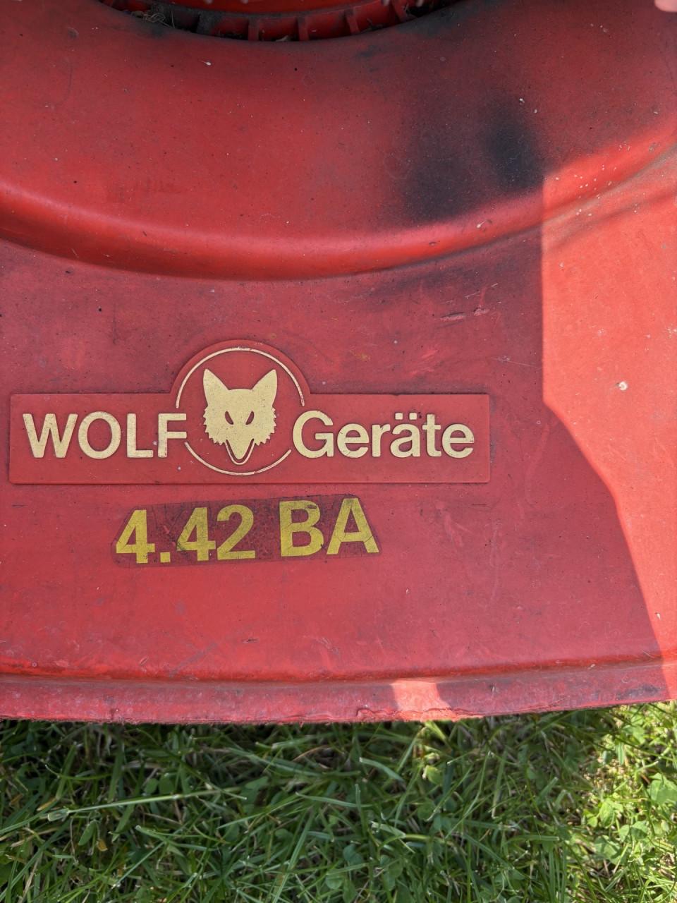 Grasmaaier van Wolf Geräte, is stuk.