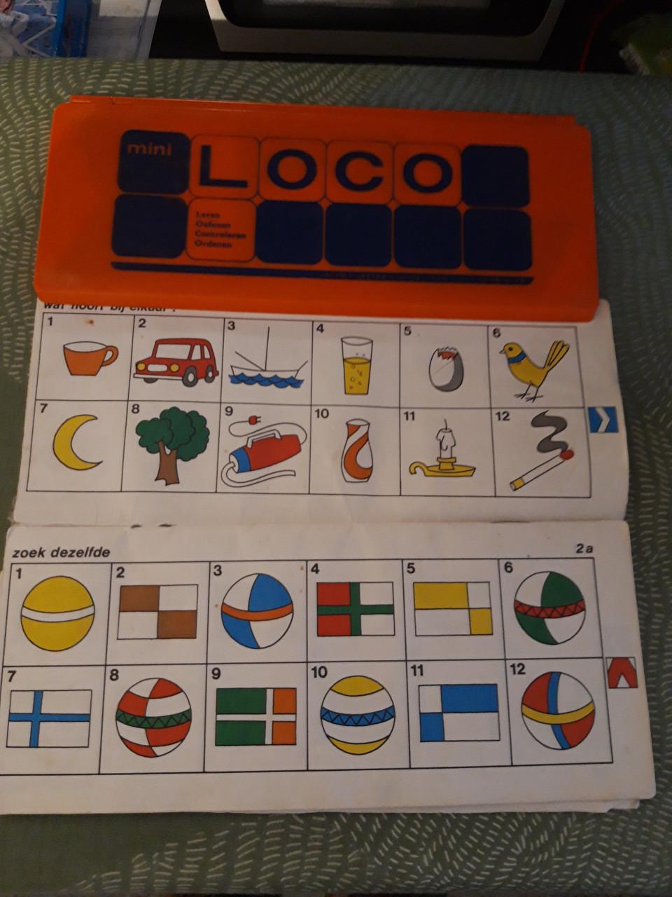 Mini Loco met boekje ontwikkelingsoefeningen  ca 1975