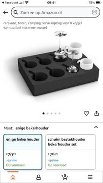 FOAM beker/glas houder