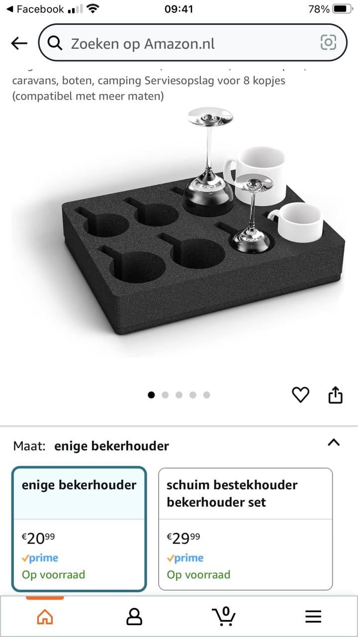 FOAM beker/glas houder