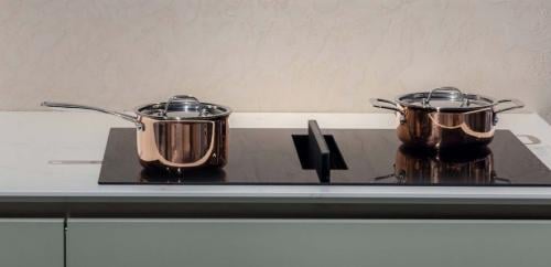 WAVE Design inductie kookplaat met afzuiging