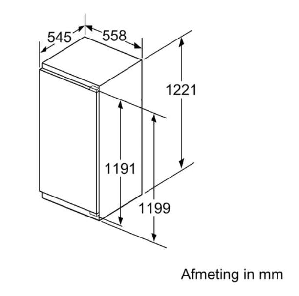 Inbouwkoelkast Siemens KI41REDD0