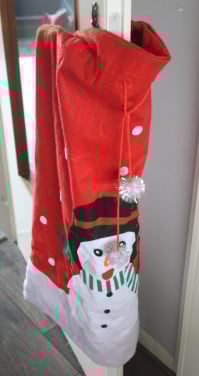 Stoffen kerstzak