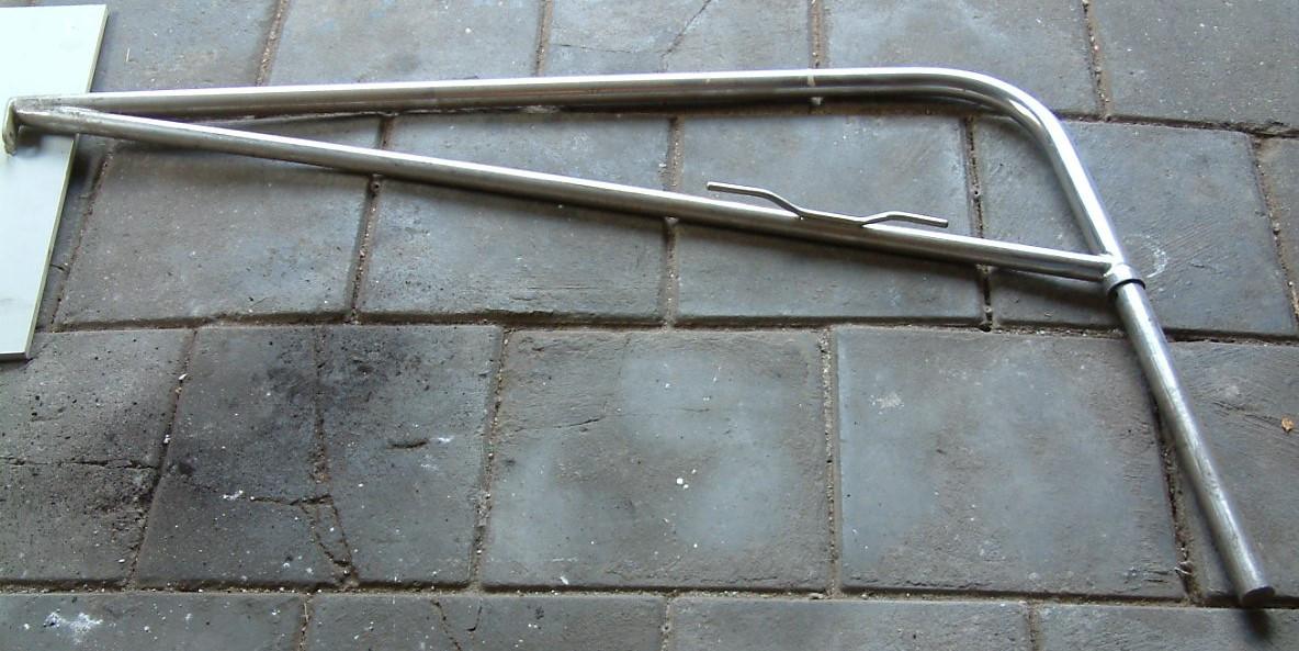 Zware laad boom   Roest vrij staal  massief staal  25 euro