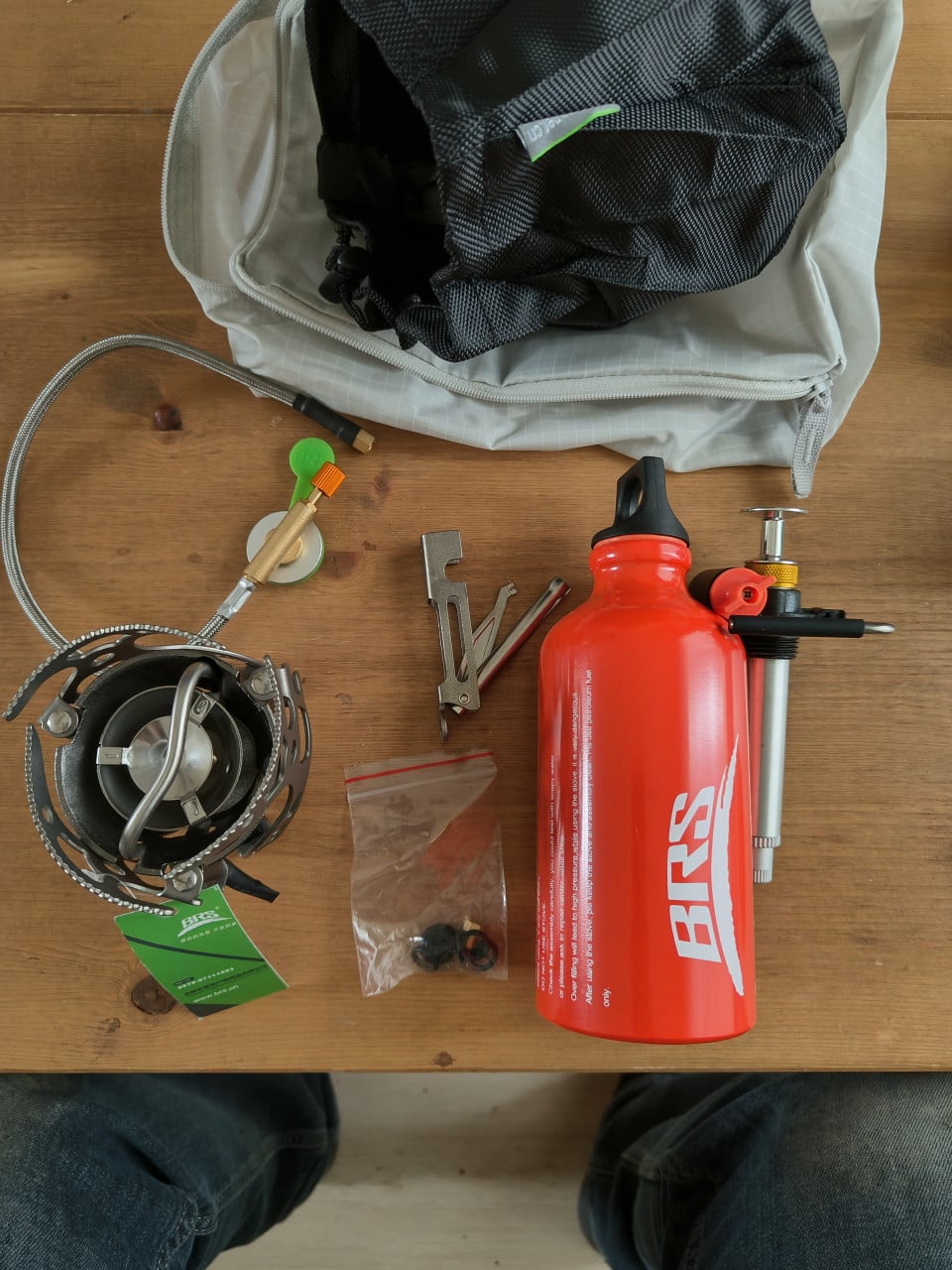BRS Benzine/gas brander, nieuw/ongebruikt met brandstoffles