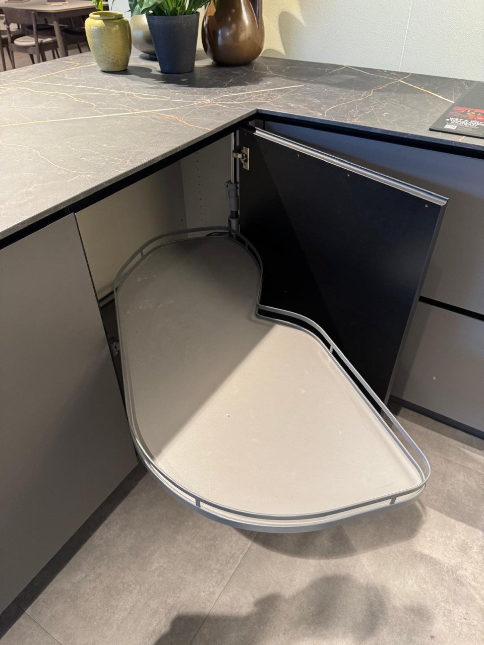 HOEKKEUKEN KVIK PRATO DARK GREY met X module