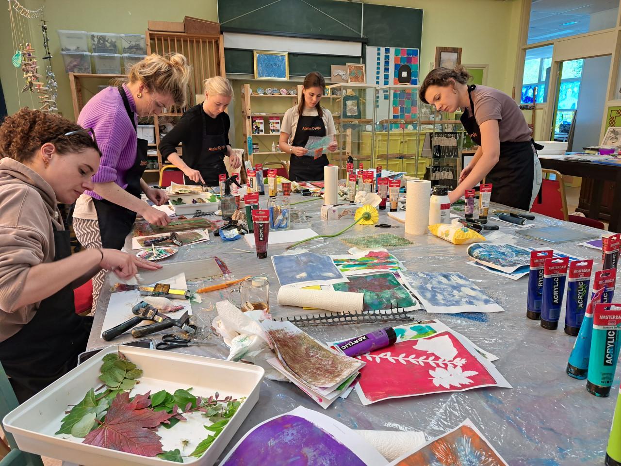 Workshop Botanisch printen op de gelplaat