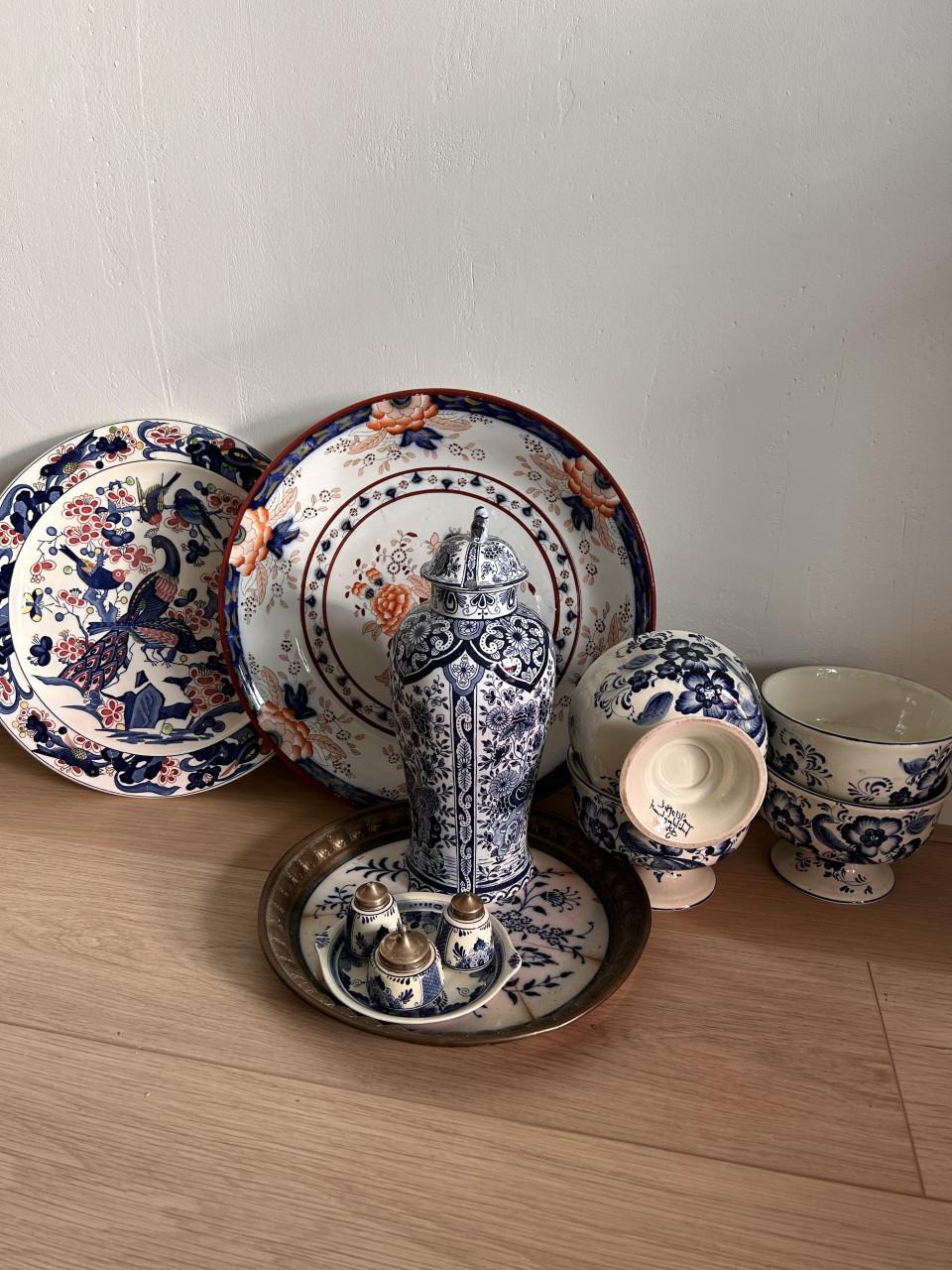 Delfts / Chinees - stijl aardewerk