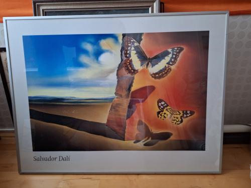 Lijst met kleurrijke poster 80x60