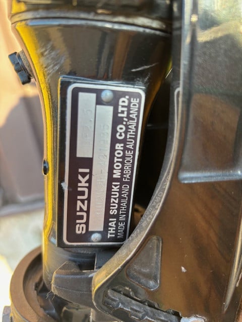 Buitenboordmotor Suzuki 2.5 pk