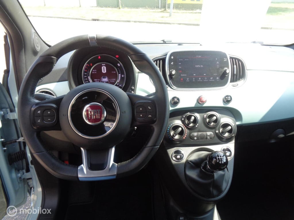 Fiat 500 C 1.0 hybrid launch edition/airco/16''lm velgen/half leer/1st eig/