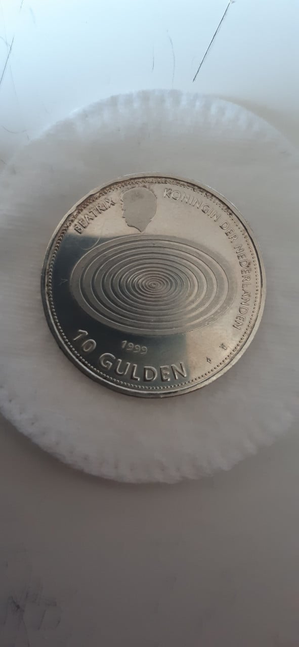 2 stuks.10 guldenmunten