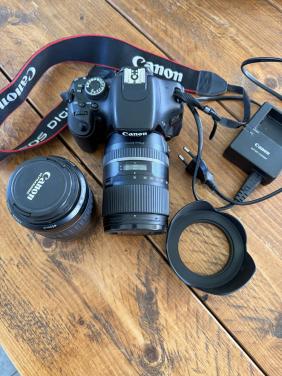 Canon EOS 600D + 18-55mm + 55-200mm, compleet