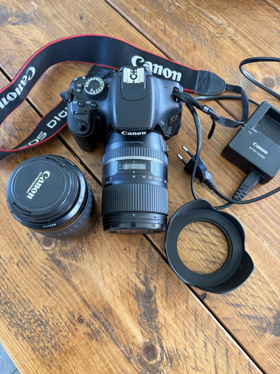 Canon EOS 600D + 18-55mm + 55-200mm, compleet