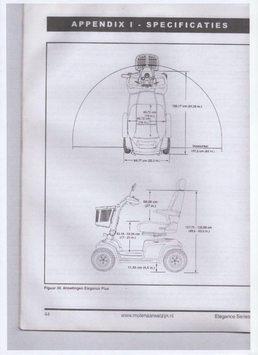 Te Koop een Schootmobiel Élégance  + serie  € 450