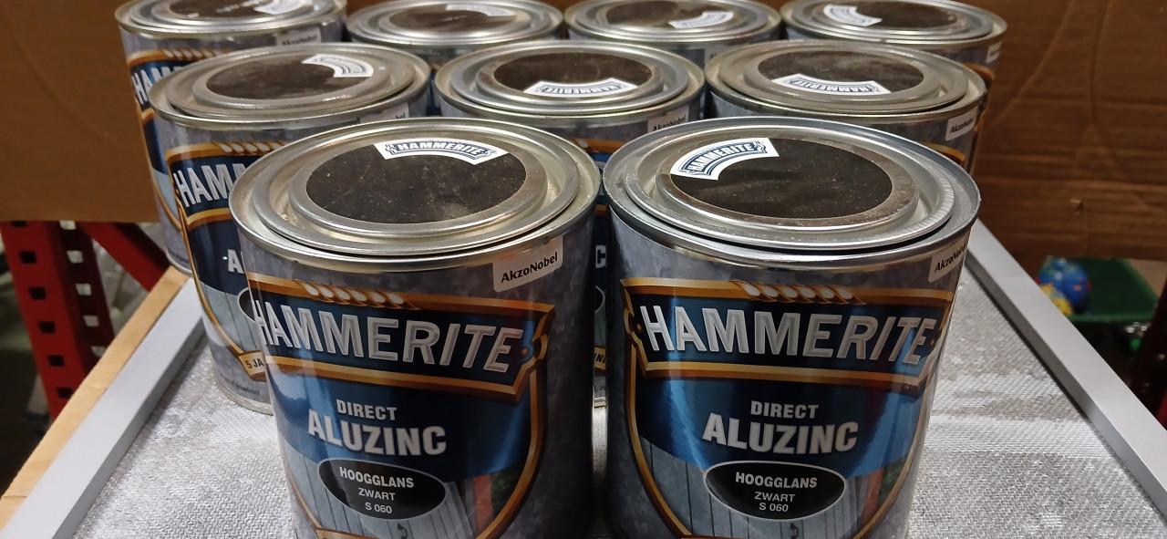 Hammerite metaallak diverse kleuren 0.75ltr