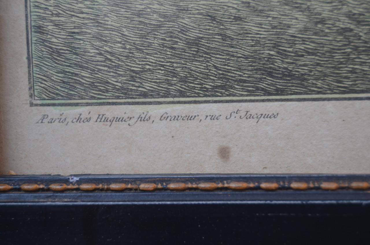 Parijse opticaprent Engels tafereeltje ca 1780