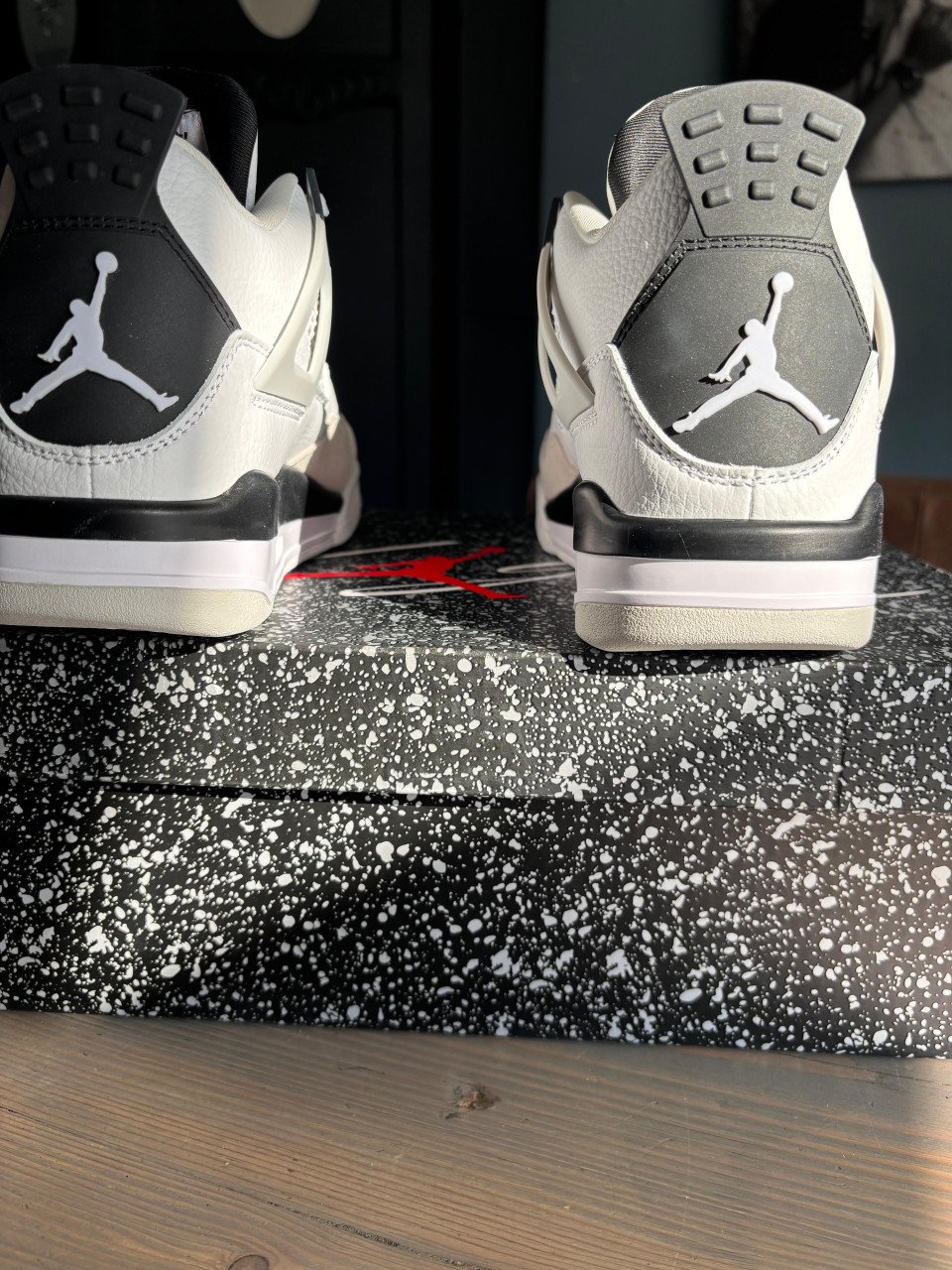 Nike Jordan 4 millitary black white maat 40