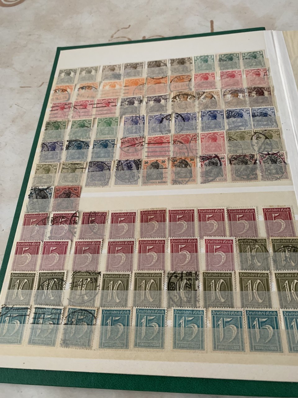 Album postzegels duitse reich