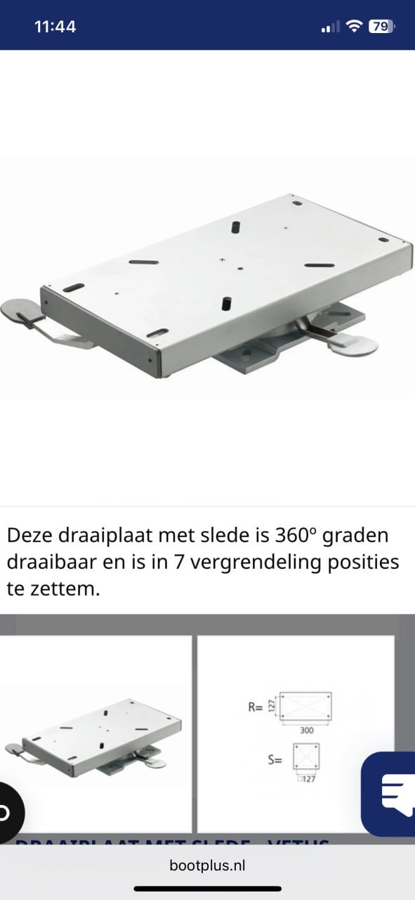 Vetus stuurstoel
