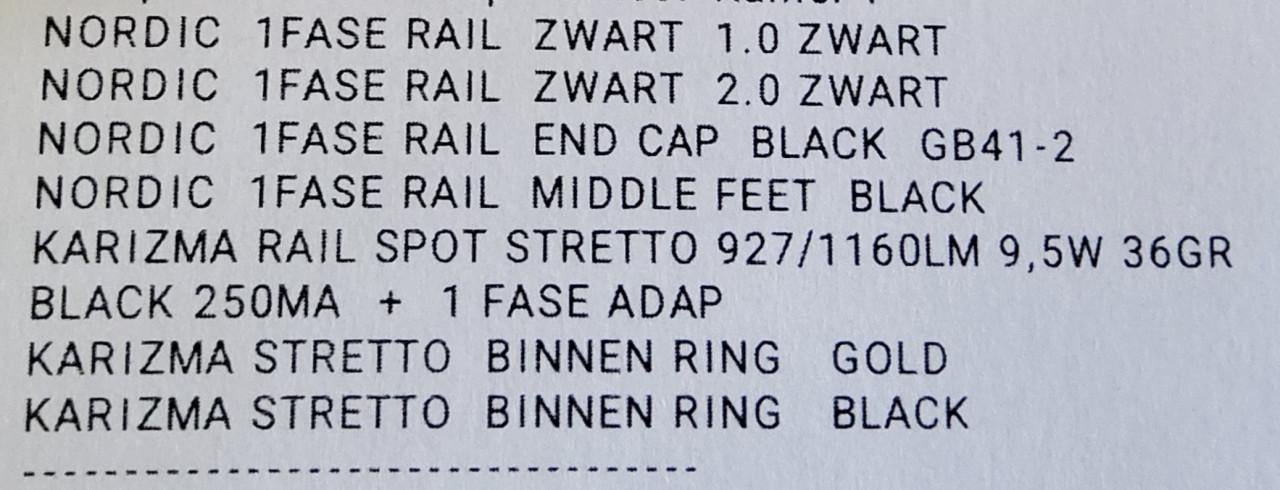 Zwarte rails (12 meter) inclusief 12 ledspots