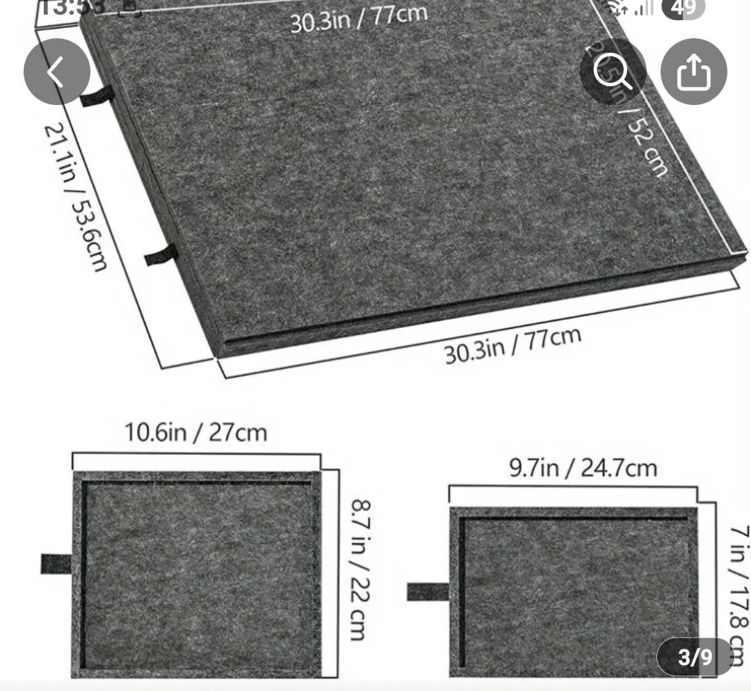 Een draagbare vilten tafelblad voor 1000-delige puzzels met lades
