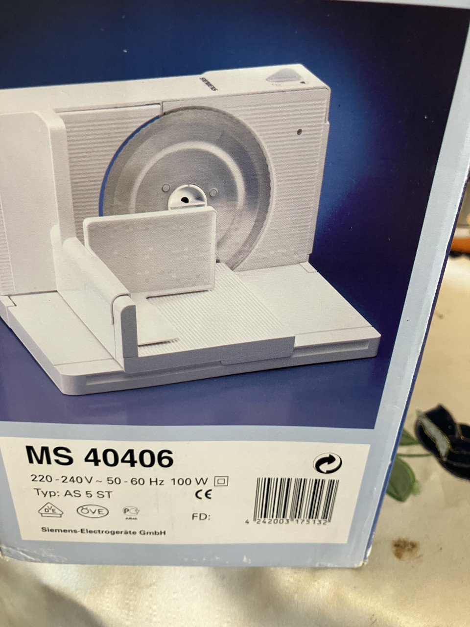 Te koop een Siemens snijmachine nieuw in de verpakking