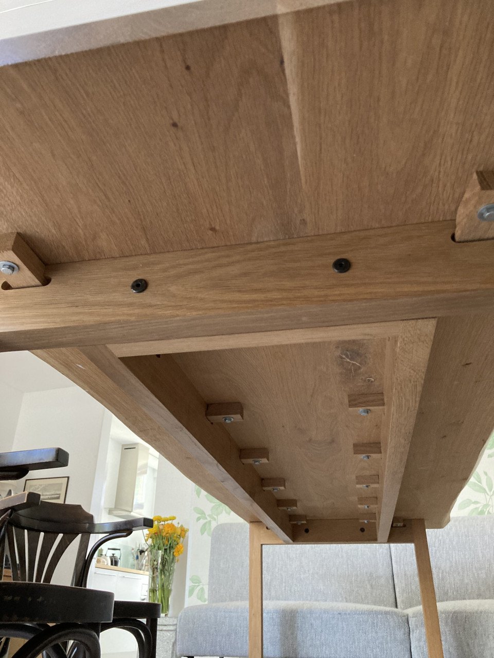 Eettafel licht eiken