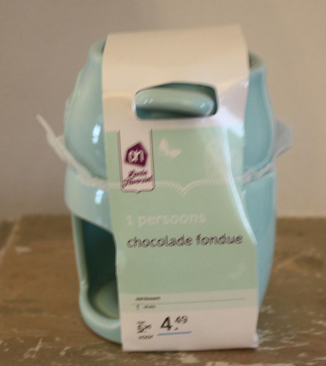 Nieuw in verpakking chocolade fondu 1 persoon mintgroen