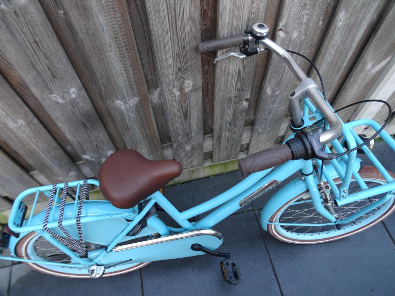 🚲 Popal Meisjes Transportfiets 22 inch | 3 Versnellingen