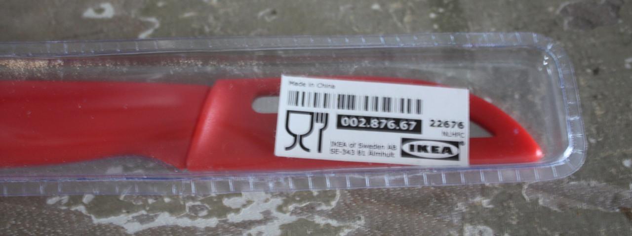 Set van 2 messen in houders nieuw