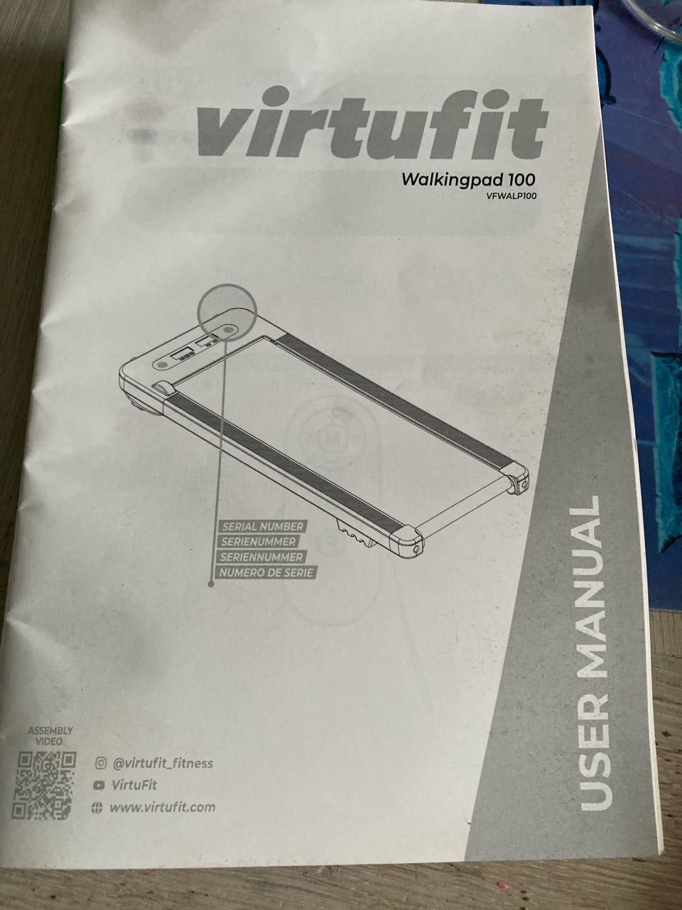 Virtufit walkingpad 100 loopban zgan fitness afvallen conditie
