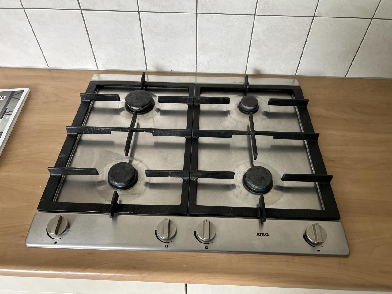 Keukenblok 4 meter + kastjes+rvs kookplaat+wasbak en kraan