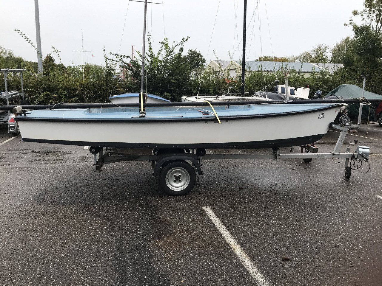 Boot Trailer met gratis zeilboot