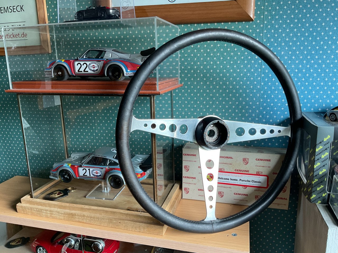 Vintage sportwagen stuur jaren 60-70