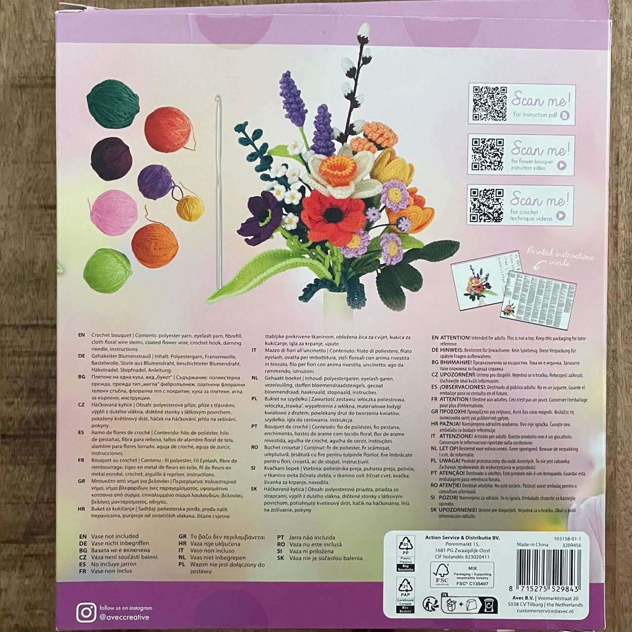 Haken pakket haak boeket crochet your own bouquet